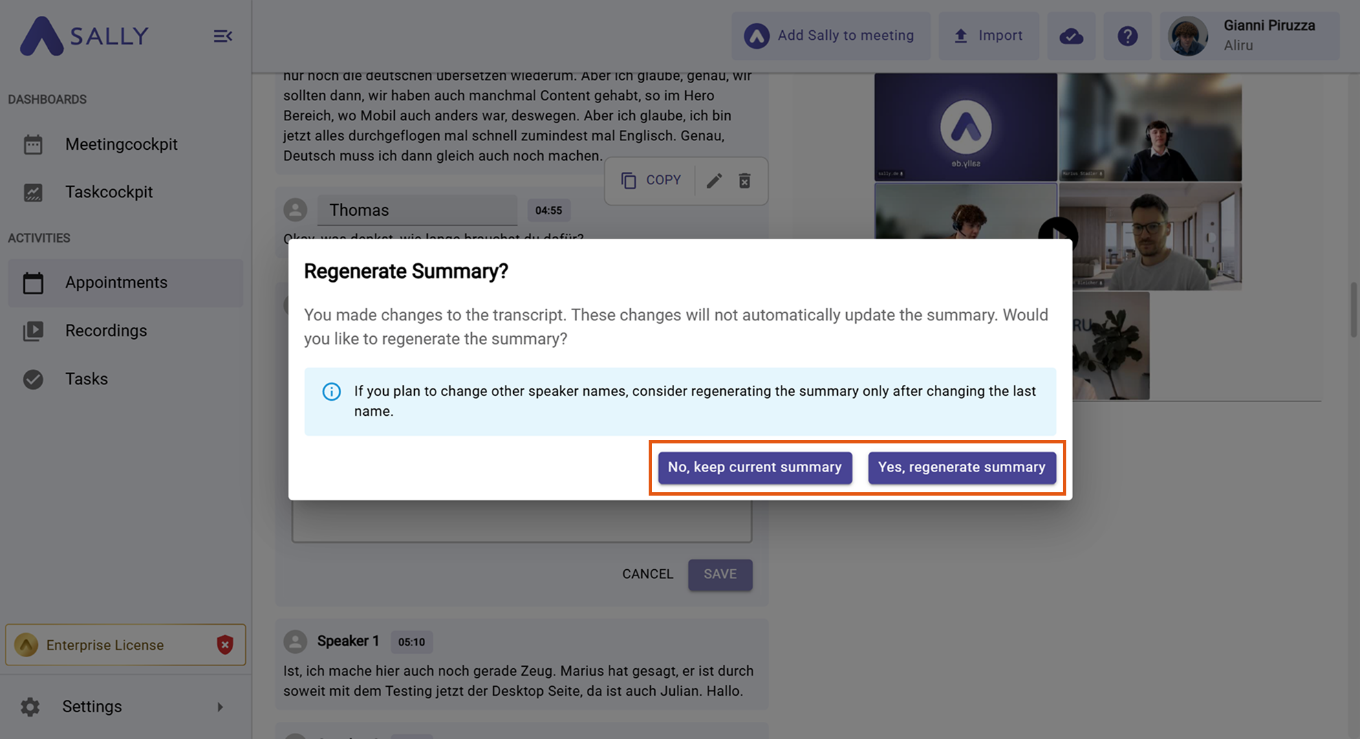 Screenshot showing edit text field