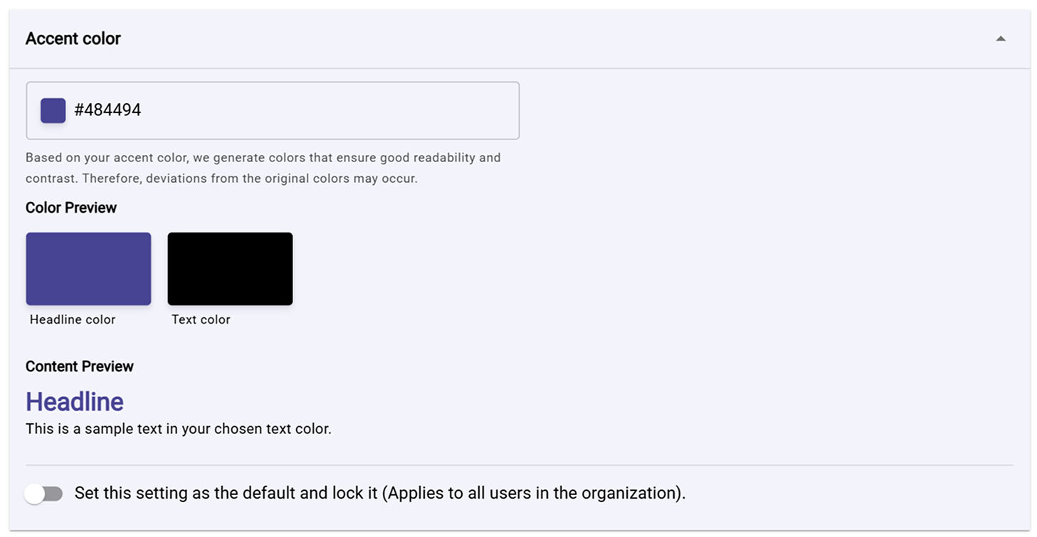 Footer configuration options in Sally settings