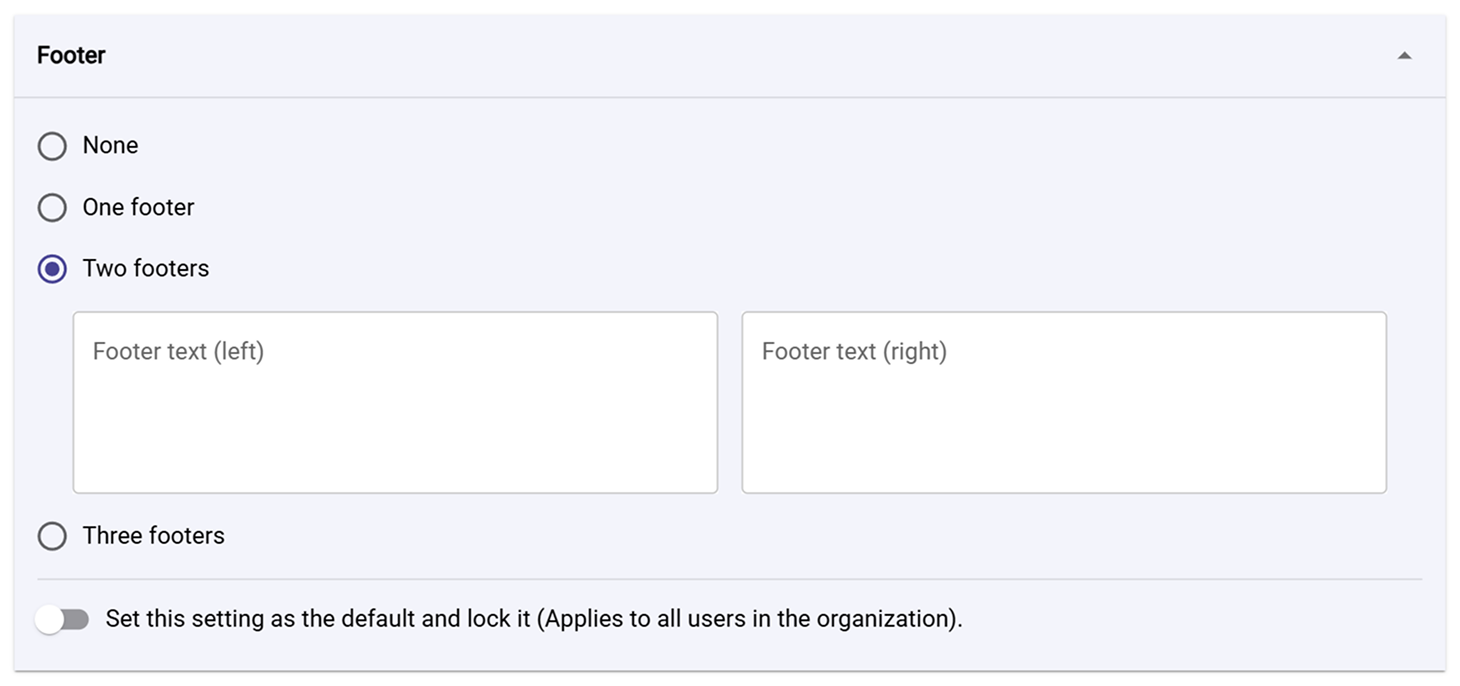 Download restrictions options in Sally settings