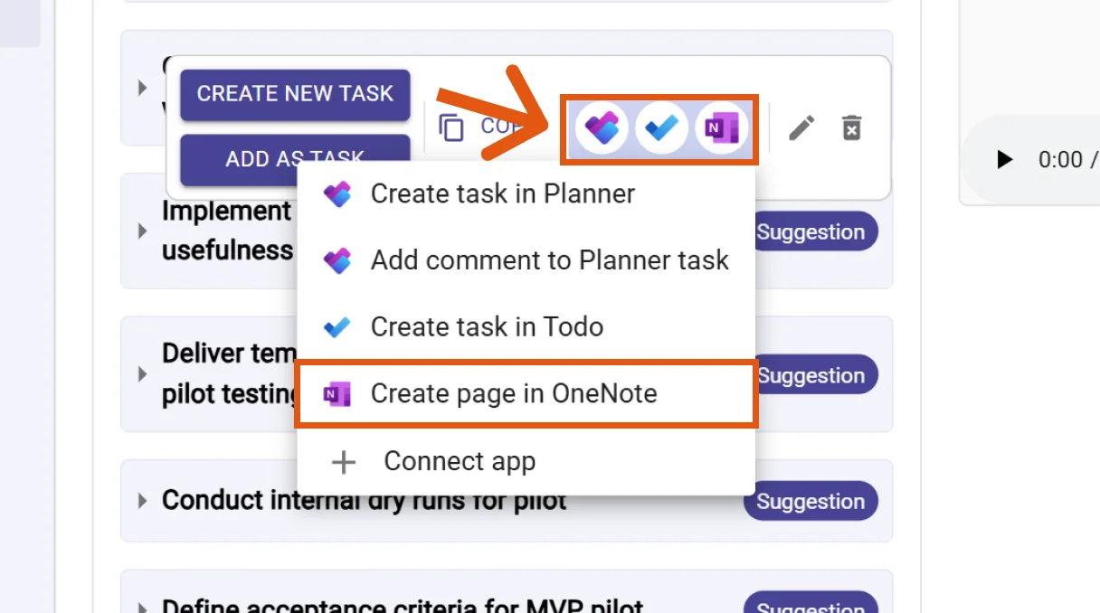 Microsoft To Do task creation form