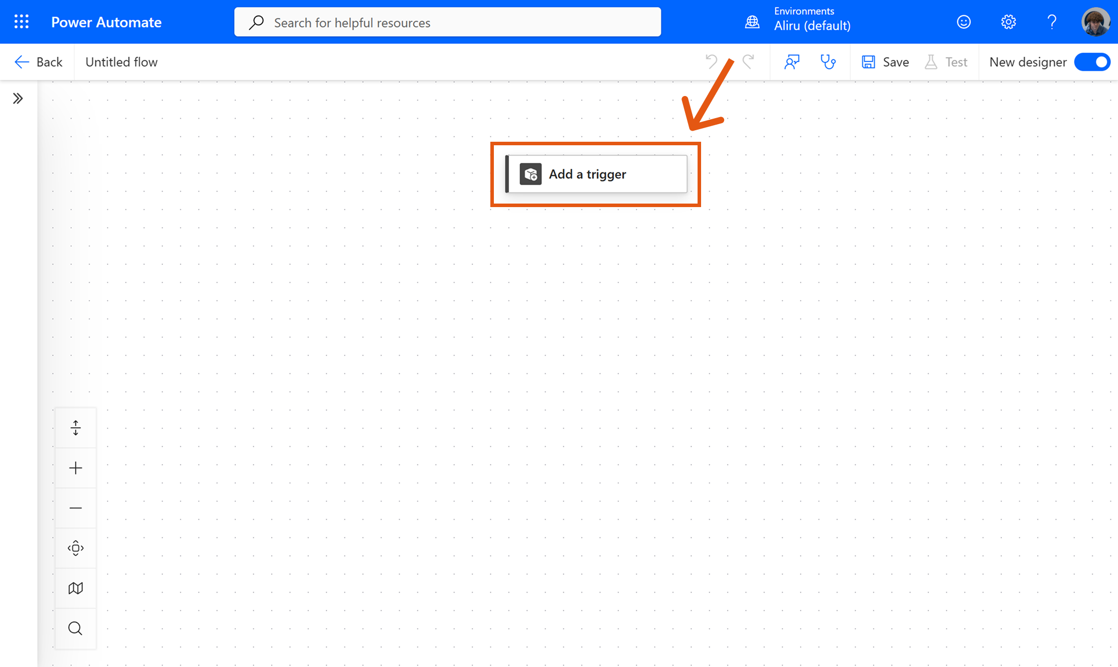 Add a trigger in Power Automate