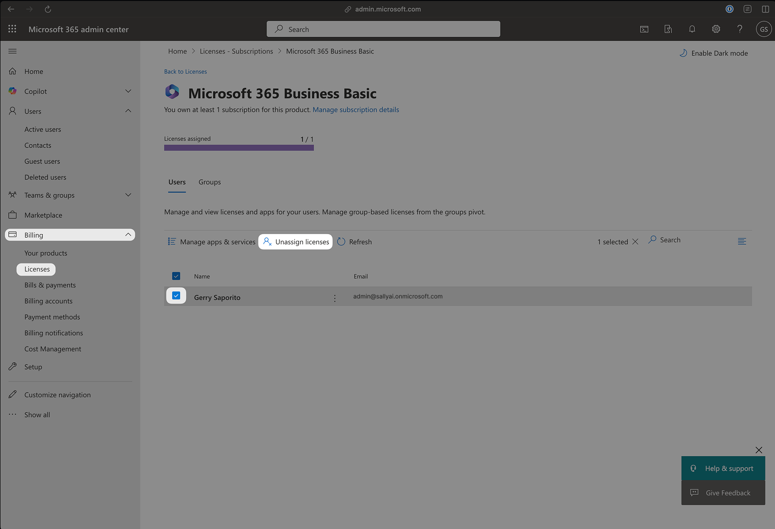 Sally AI MS Teams Credentials