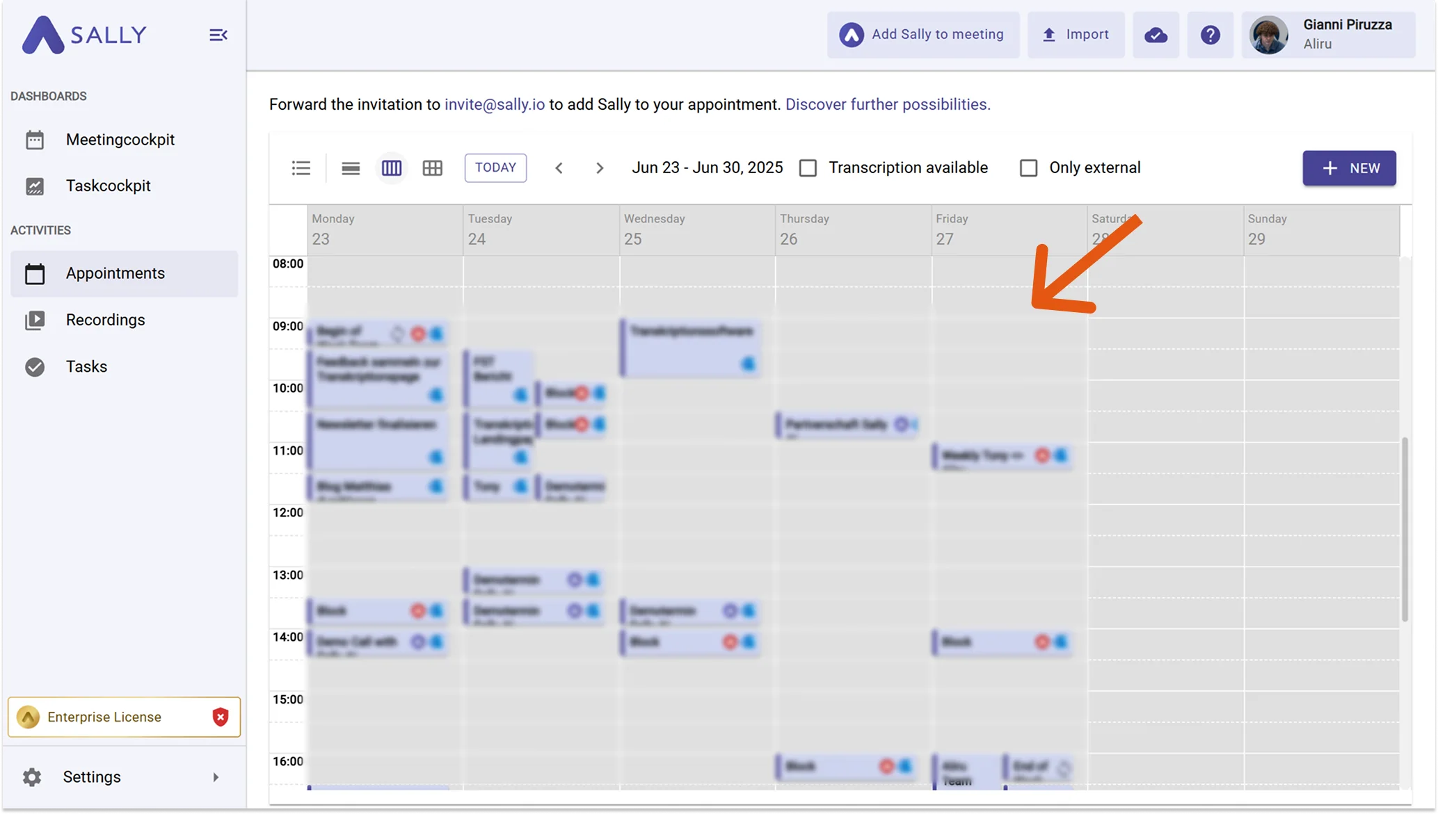Outlook Calendar On-Premise login screen with server fields